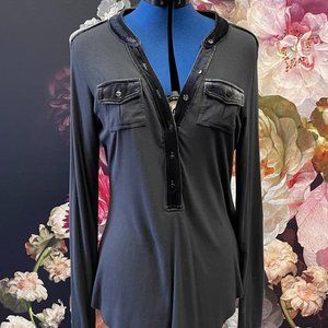 Bailey 44 Long Sleeve w/ Velvet Trim